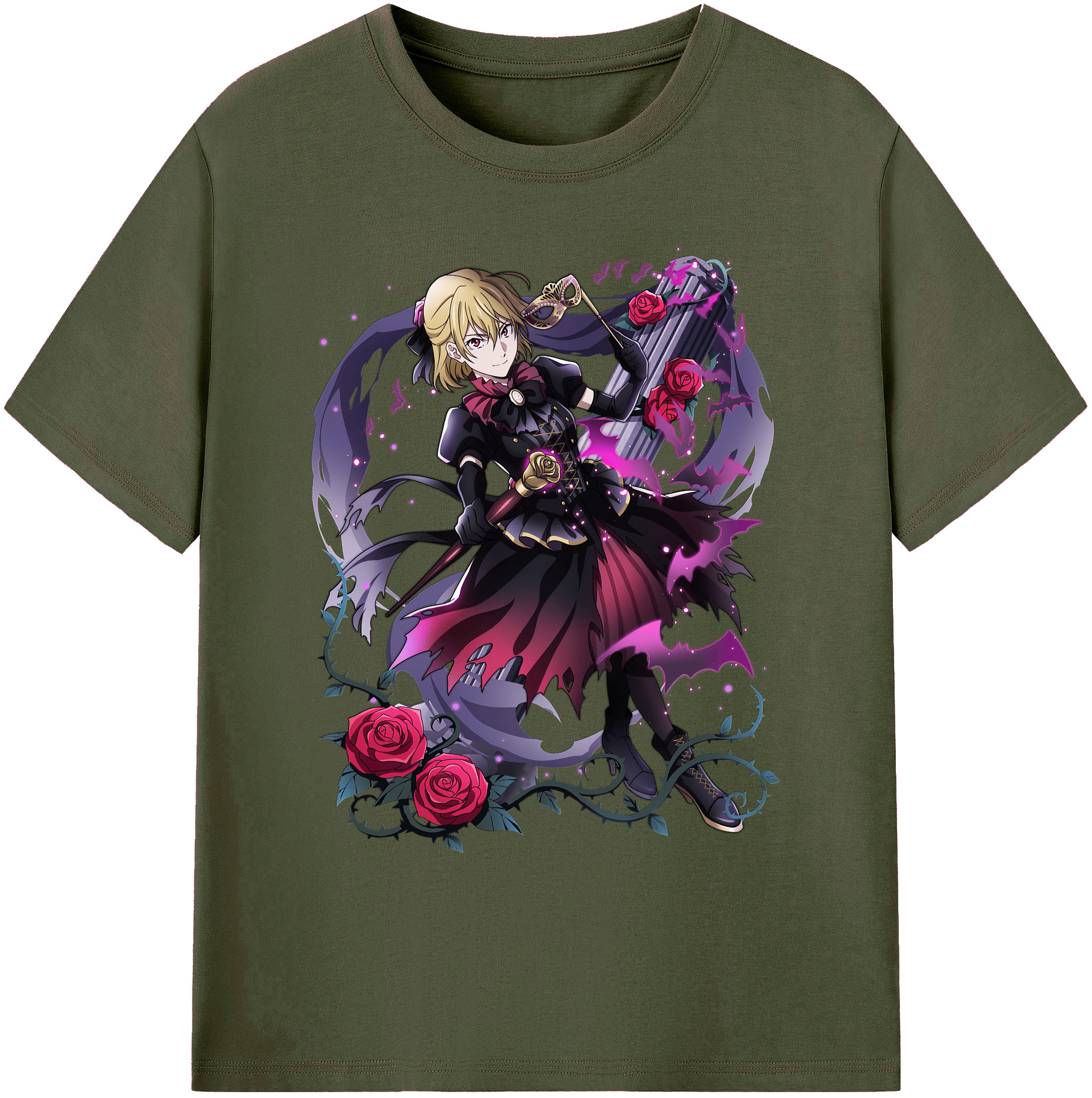 （画像用） 文豪ストレイドッグス Bungo Stray Dogs 綿100％ メンズ半袖Tシャツ｜肌触りやわらか＆通気性